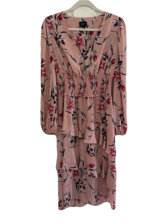 free press Dresses & Skirts - free press Pink Floral Smocked Waist Maxi Dress